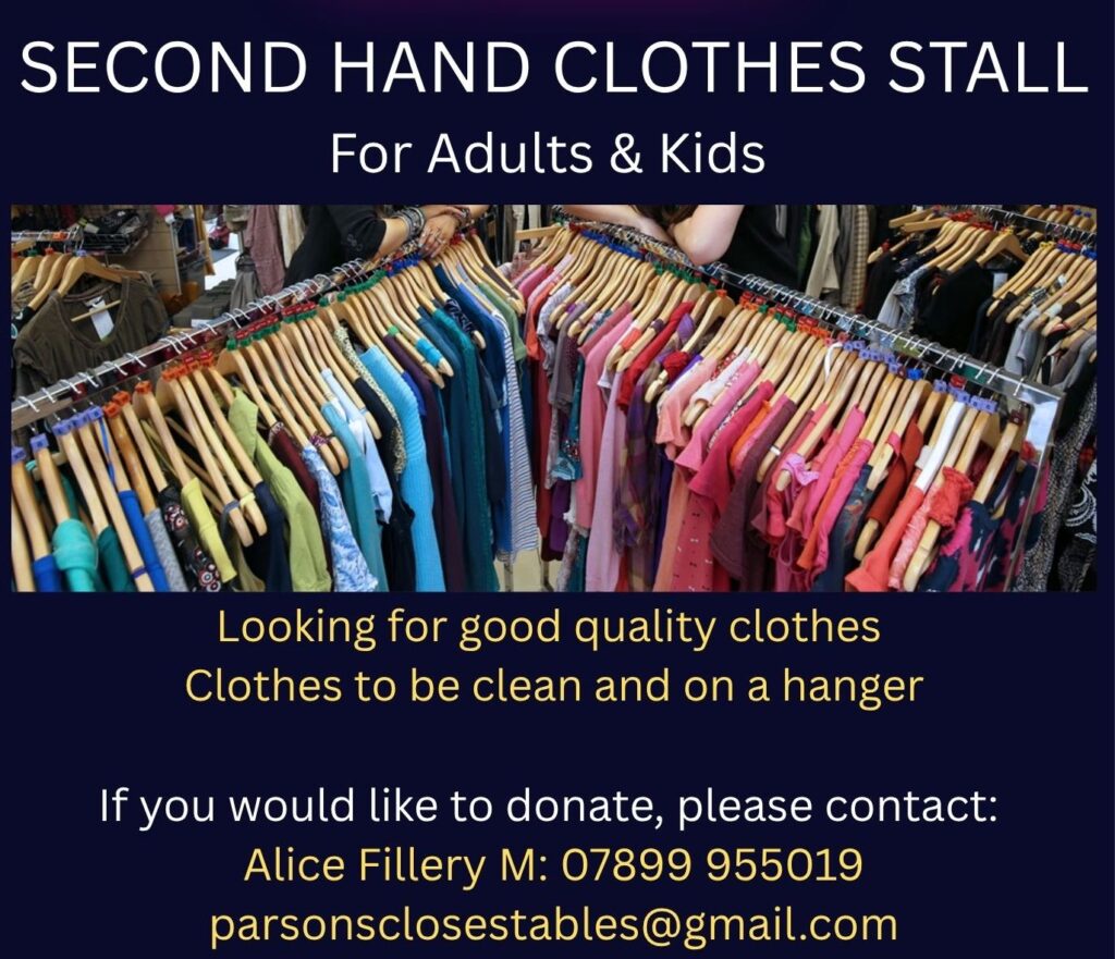 Good quality clothes please, to be clean and on a hanger.